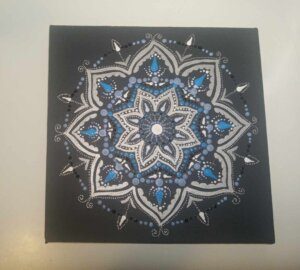 Originální Ručně Malovaná Mandala číslo 4.